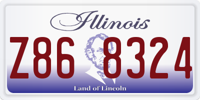 IL license plate Z868324