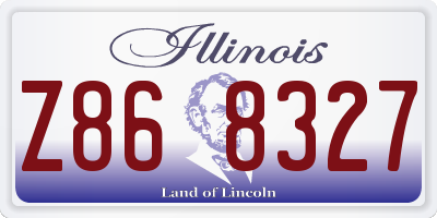 IL license plate Z868327