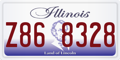 IL license plate Z868328
