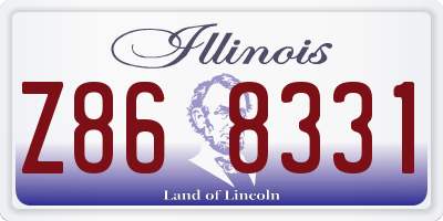 IL license plate Z868331