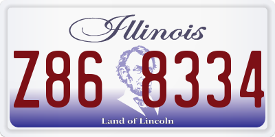 IL license plate Z868334
