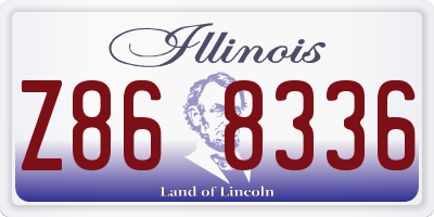 IL license plate Z868336