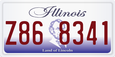 IL license plate Z868341