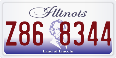 IL license plate Z868344