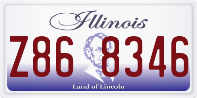 IL license plate Z868346