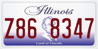 IL license plate Z868347
