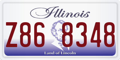 IL license plate Z868348