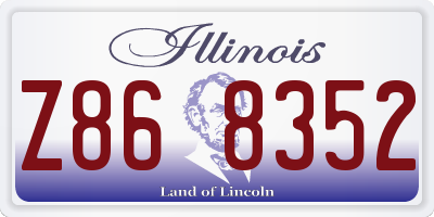 IL license plate Z868352