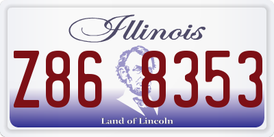 IL license plate Z868353