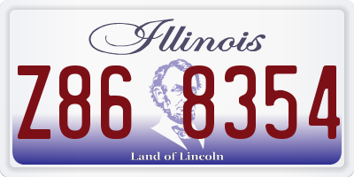 IL license plate Z868354