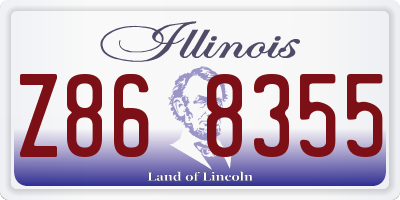 IL license plate Z868355
