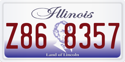 IL license plate Z868357