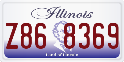 IL license plate Z868369