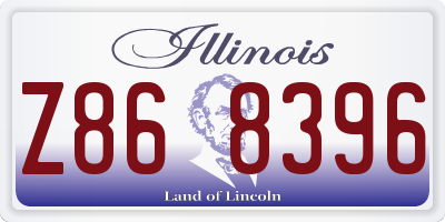 IL license plate Z868396