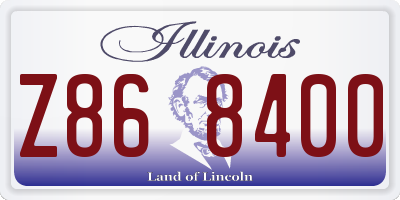 IL license plate Z868400