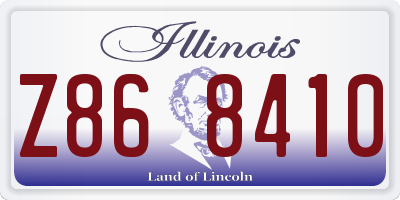 IL license plate Z868410
