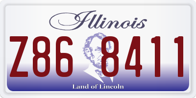 IL license plate Z868411