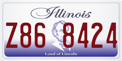 IL license plate Z868424