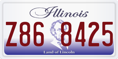 IL license plate Z868425
