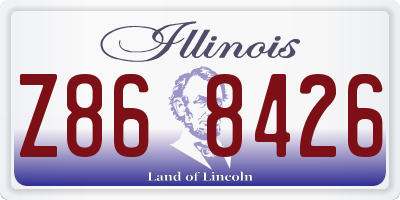 IL license plate Z868426