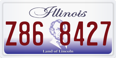 IL license plate Z868427