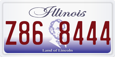 IL license plate Z868444