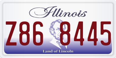 IL license plate Z868445