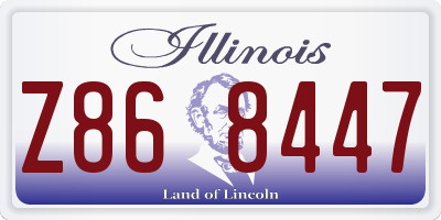 IL license plate Z868447