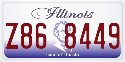 IL license plate Z868449