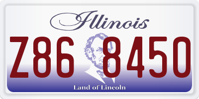 IL license plate Z868450