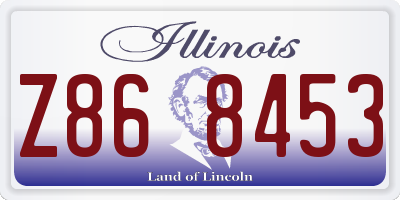 IL license plate Z868453