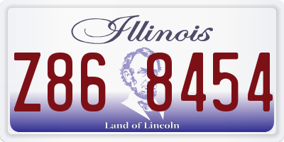 IL license plate Z868454