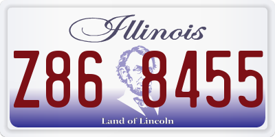 IL license plate Z868455