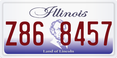 IL license plate Z868457