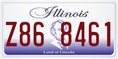IL license plate Z868461