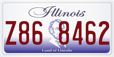 IL license plate Z868462