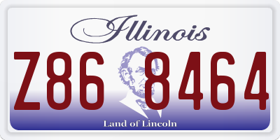 IL license plate Z868464
