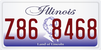 IL license plate Z868468