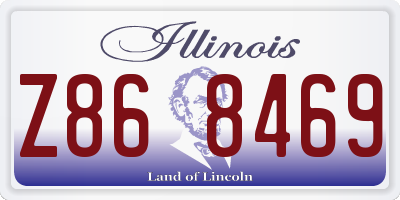 IL license plate Z868469