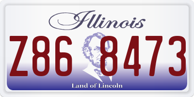 IL license plate Z868473