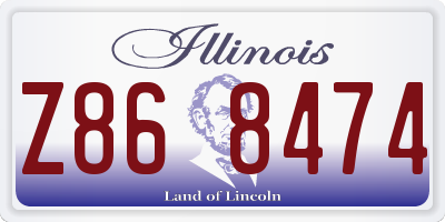 IL license plate Z868474