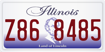IL license plate Z868485