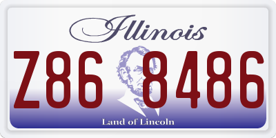 IL license plate Z868486