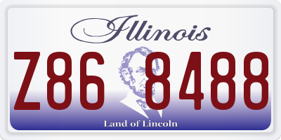 IL license plate Z868488
