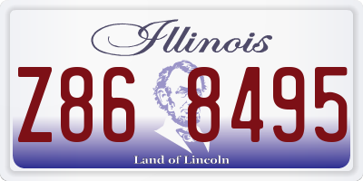 IL license plate Z868495