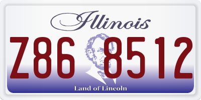 IL license plate Z868512
