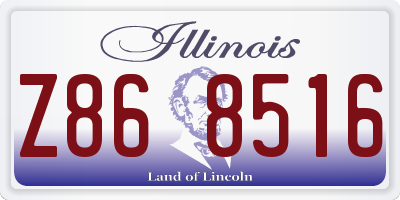 IL license plate Z868516
