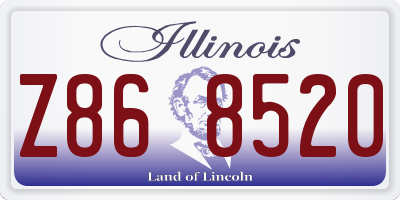 IL license plate Z868520