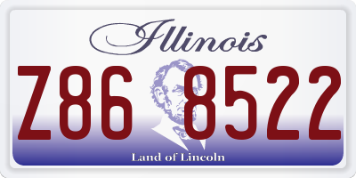 IL license plate Z868522