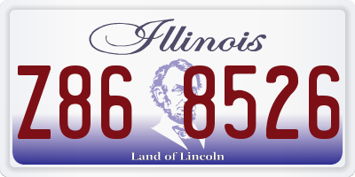 IL license plate Z868526